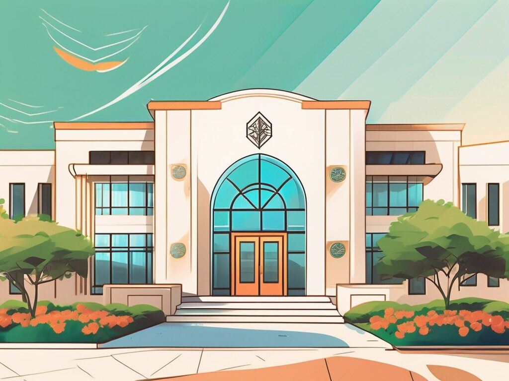 A vibrant and cheerful school building in the uae