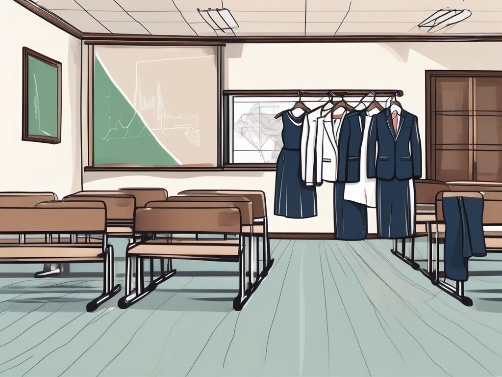 Various formal and semi-formal clothing items