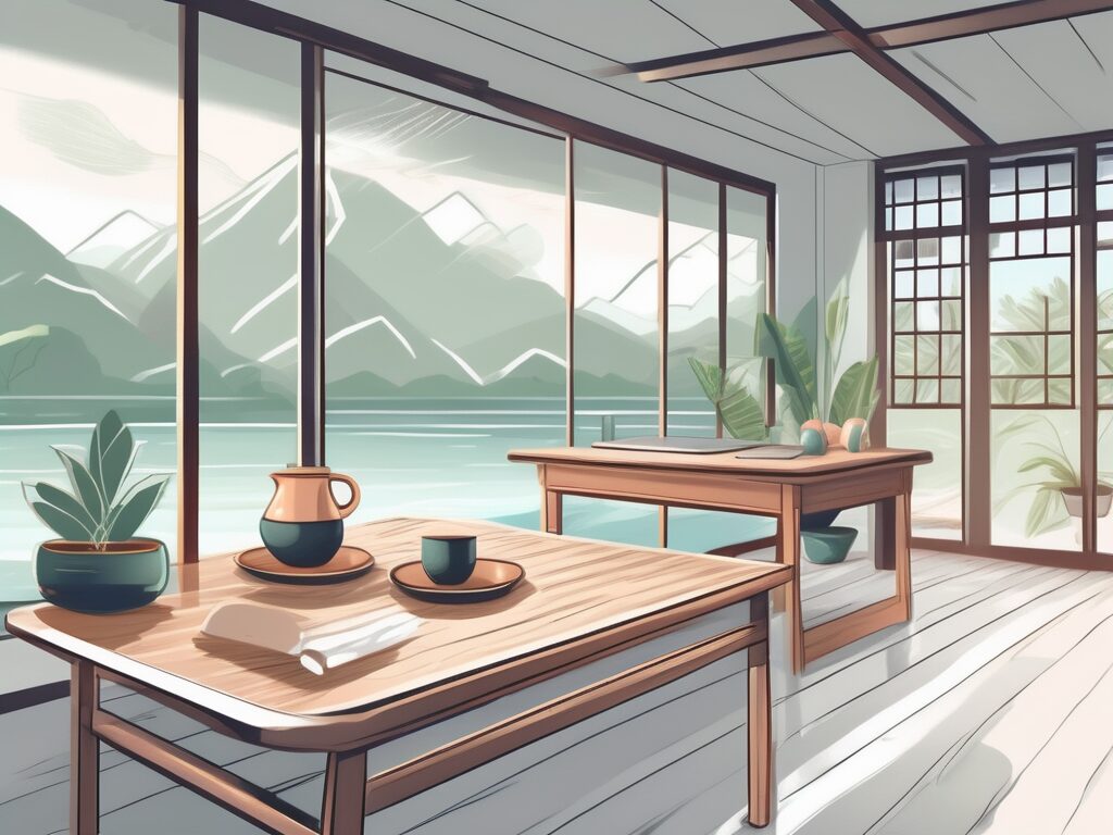 A serene thai classroom environment