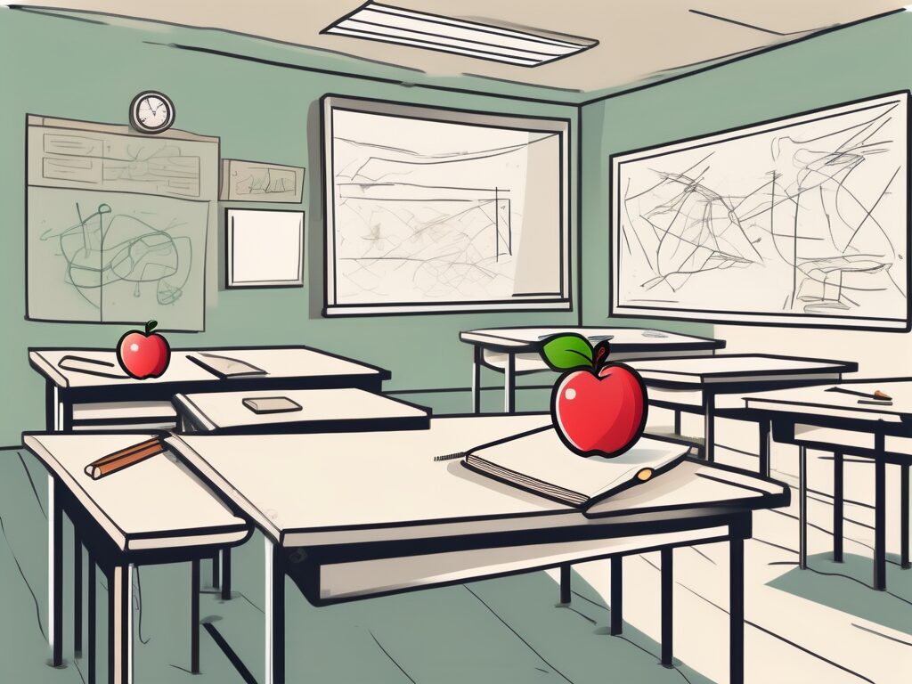 A classroom setting with thai cultural elements