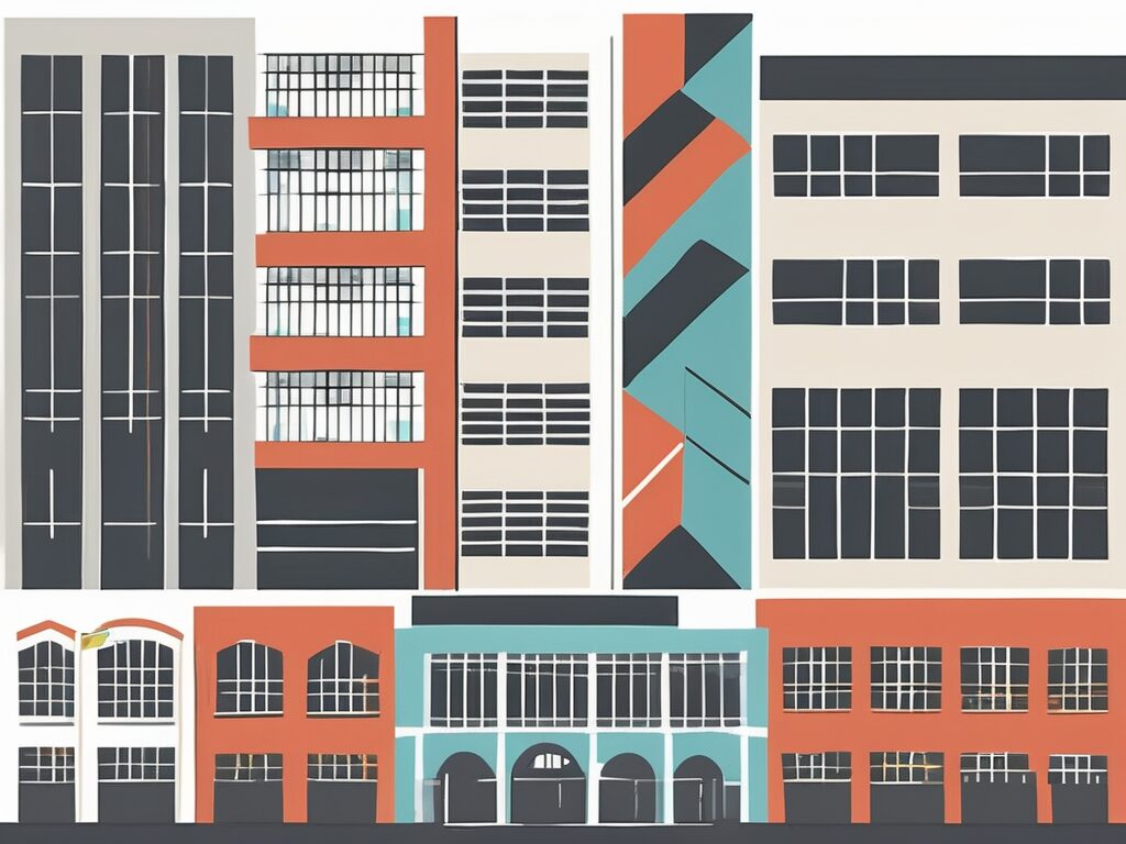 A diverse collection of school buildings representing international schools in singapore
