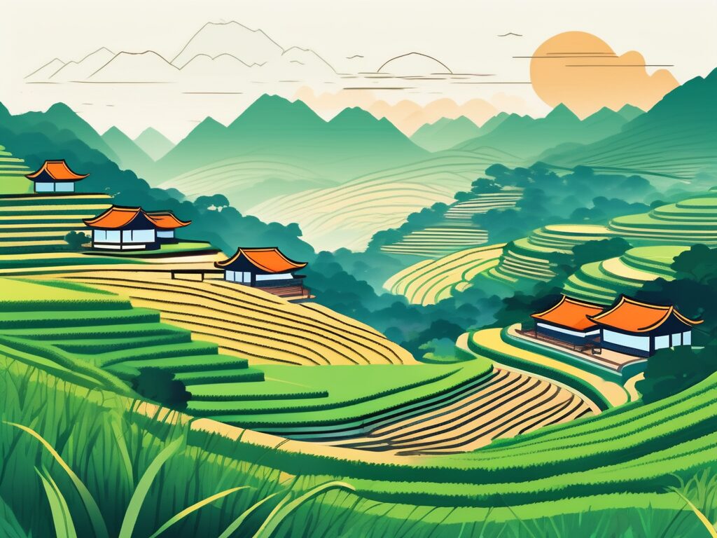 A beautiful vietnamese landscape