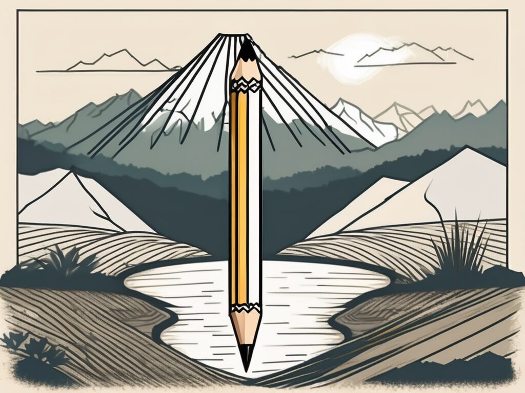 A broken pencil symbolizing the barriers