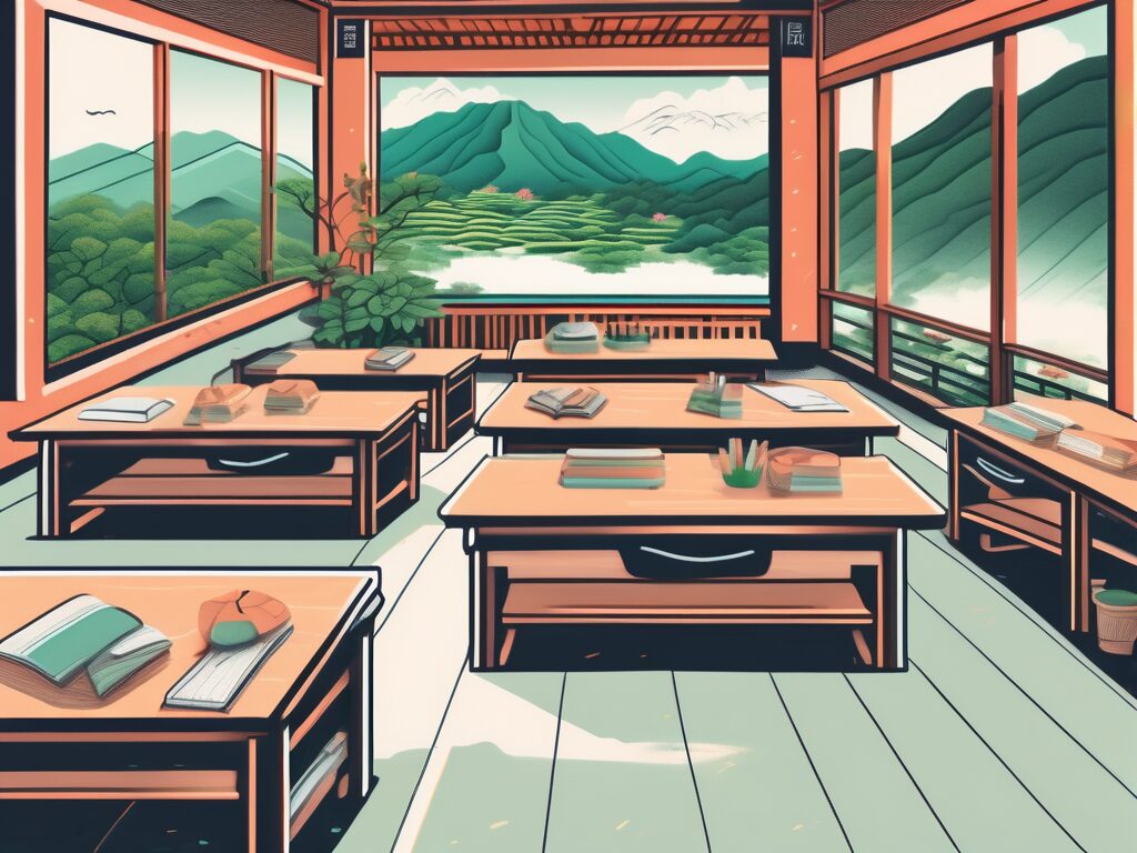A vibrant classroom setting in taiwan