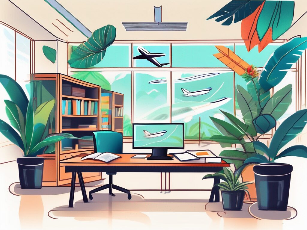 A vibrant thai classroom with various educational tools
