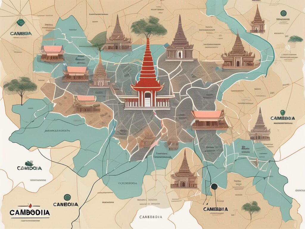 A map of cambodia