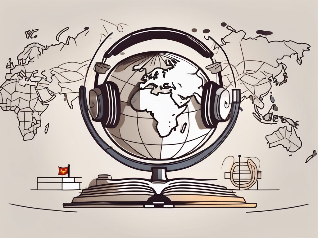 A globe focusing on china