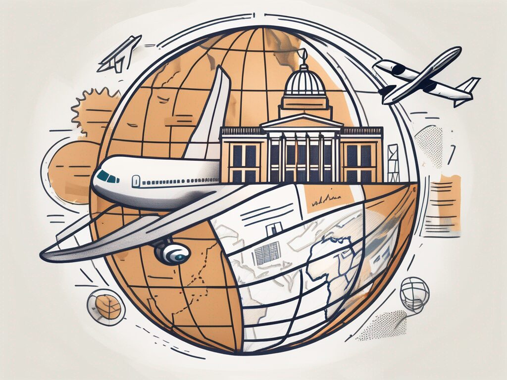 A globe focused on malaysia