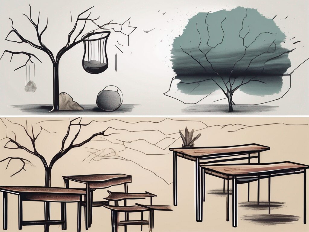 Four symbolic elements representing educational challenges unique to malaysia and qatar