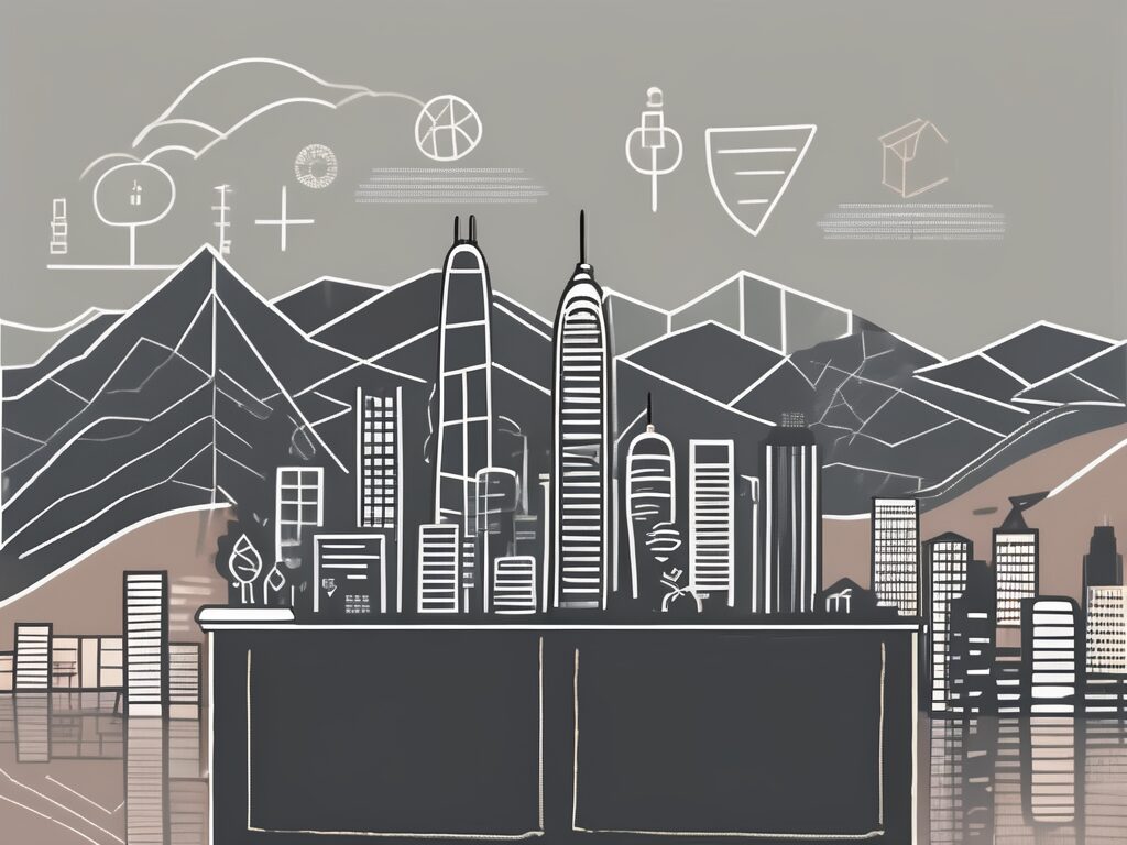 A chalkboard with abstract symbols representing different teaching techniques
