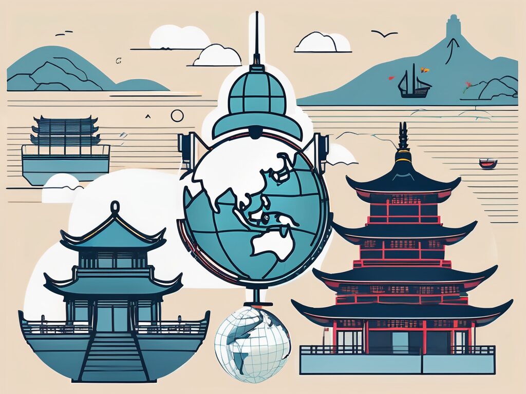 Various iconic hong kong landmarks like the victoria harbour and tian tan buddha