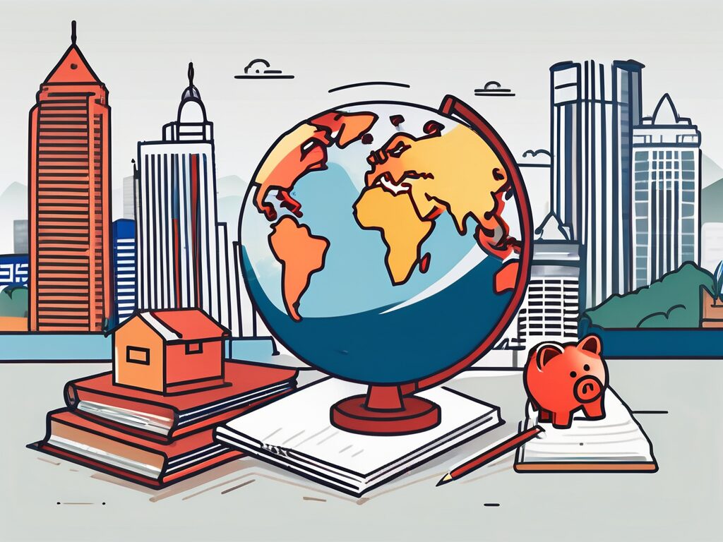 A classroom setting with various teaching materials