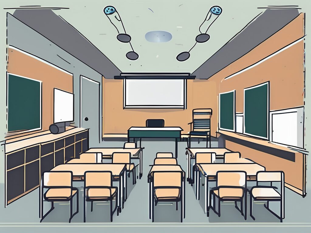 A classroom setting in malaysia