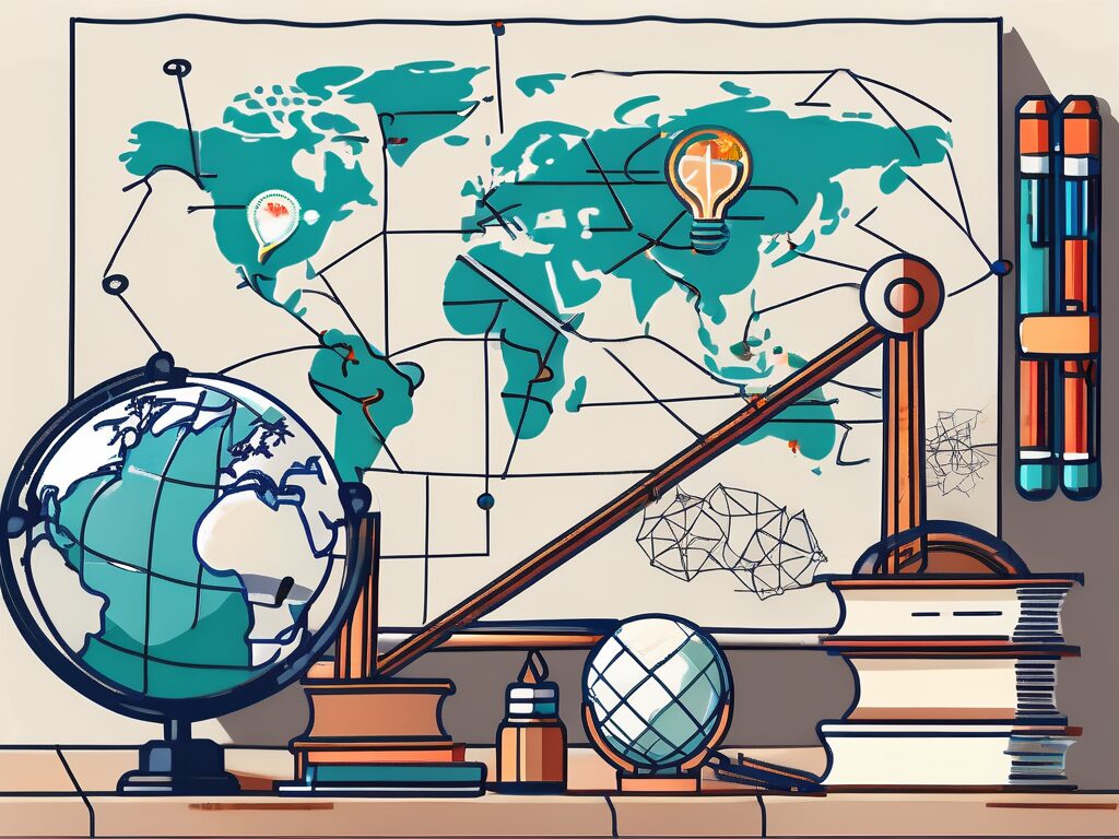 A hong kong classroom setting with various educational tools
