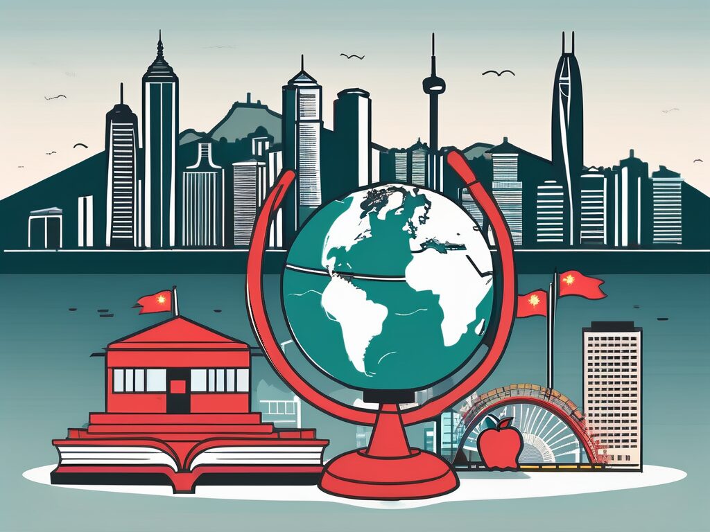 Various educational tools such as a globe
