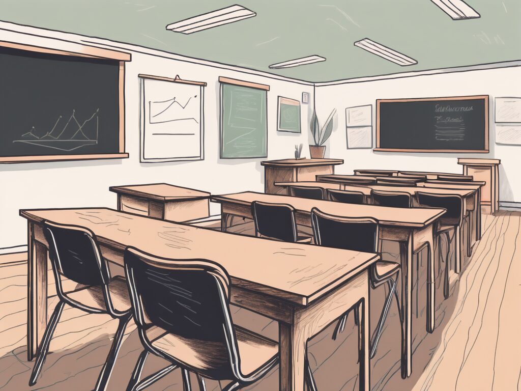 A classroom setting in the uk