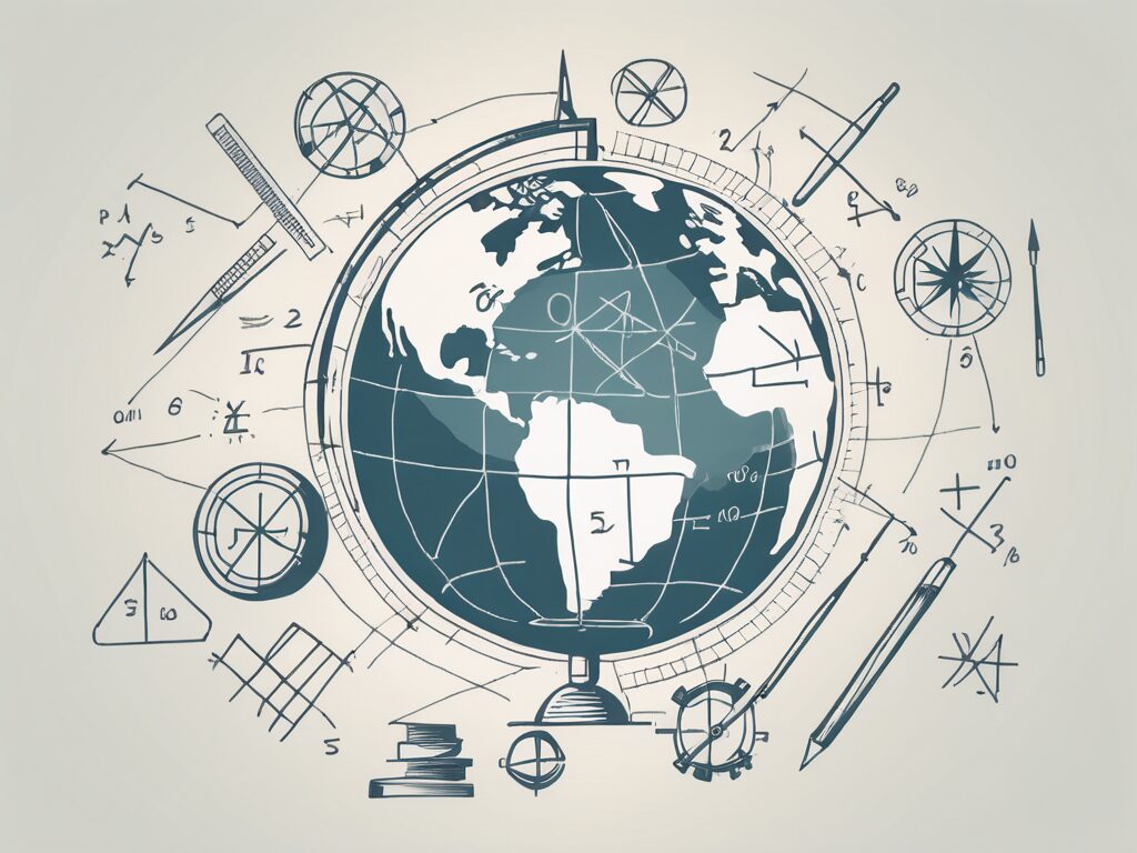 Various mathematical symbols and tools like calculators