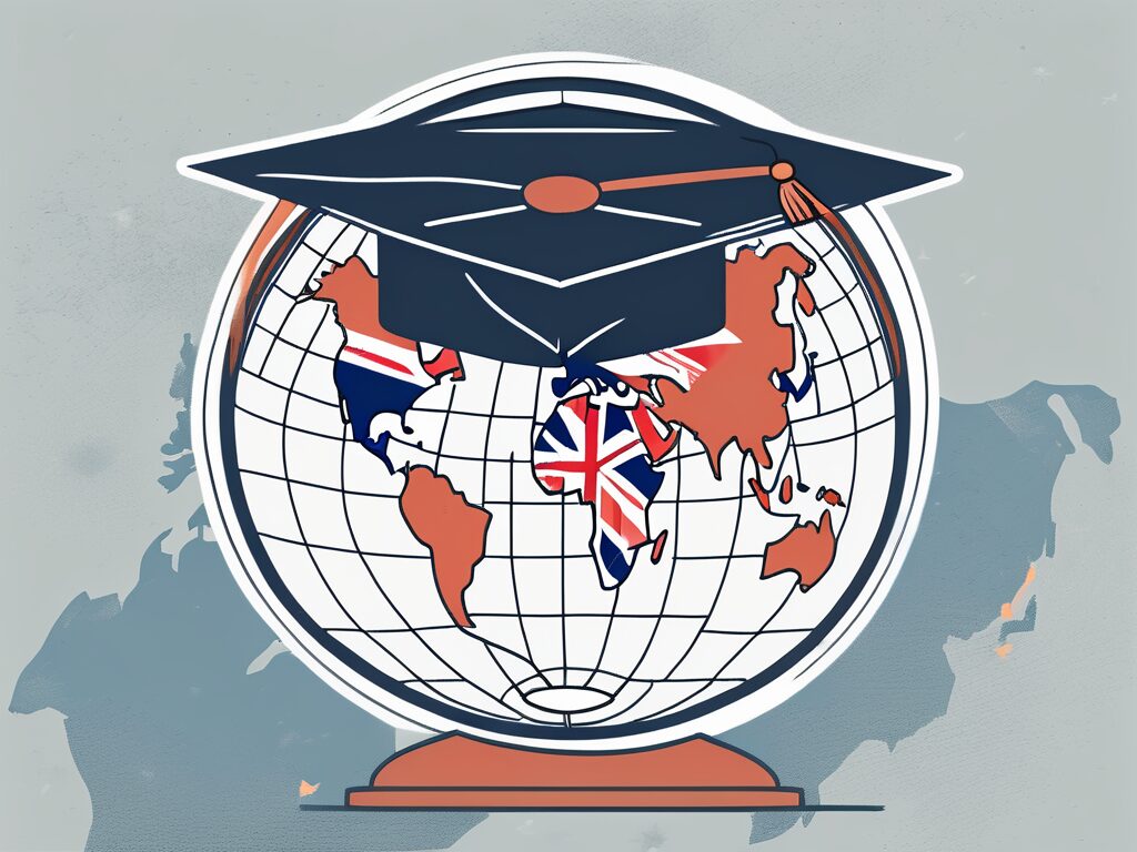 A globe with a graduation cap on top