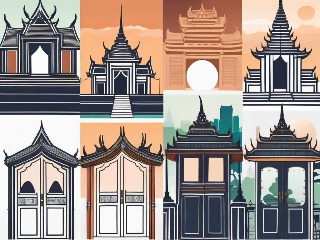 Five different doors