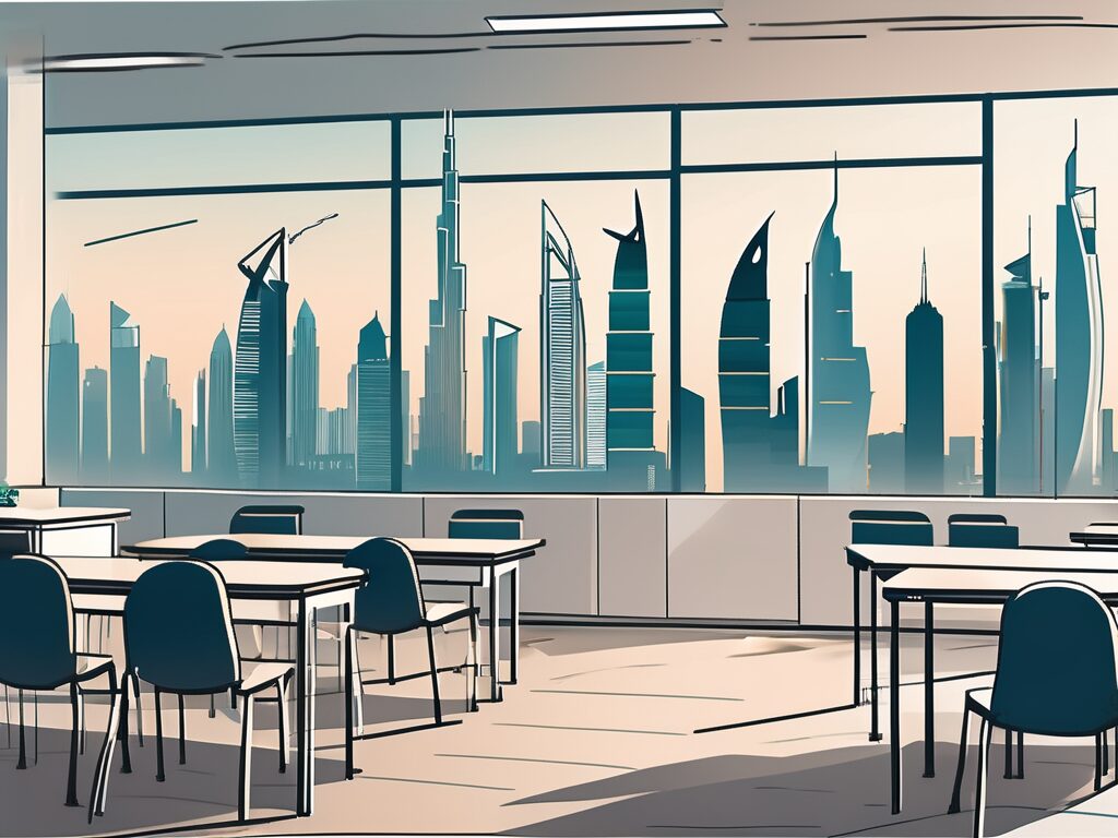 A classroom setting in dubai showcasing diverse educational tools