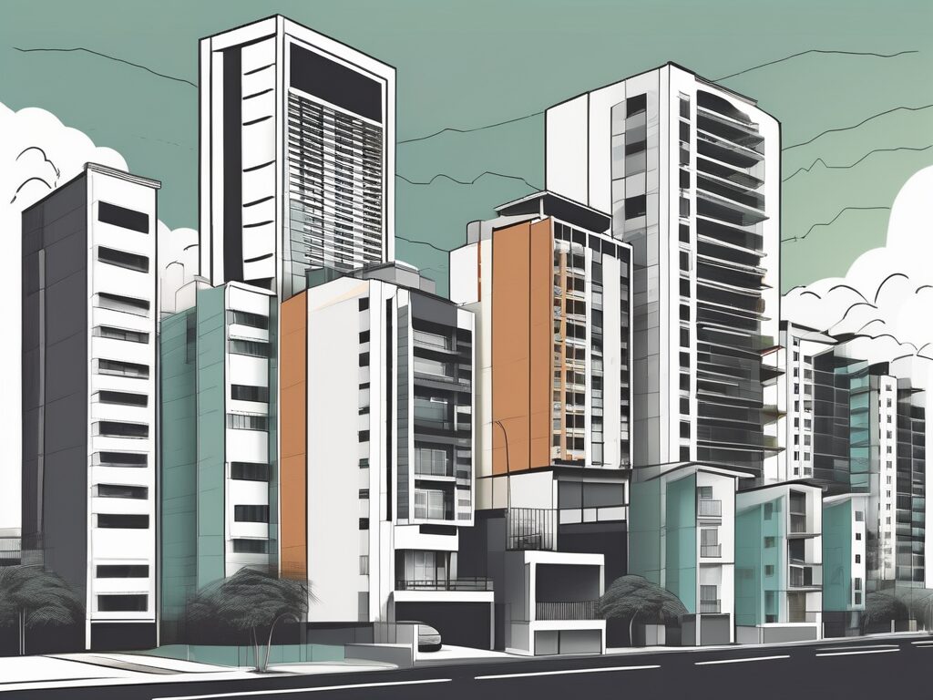 Seven different types of houses