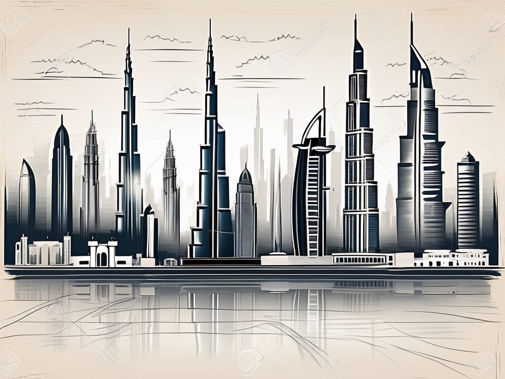 The dubai skyline