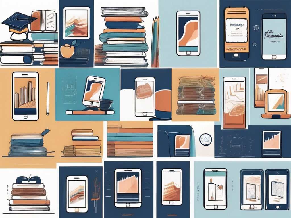 A collection of smartphones displaying different instagram posts related to teaching in international schools in malaysia