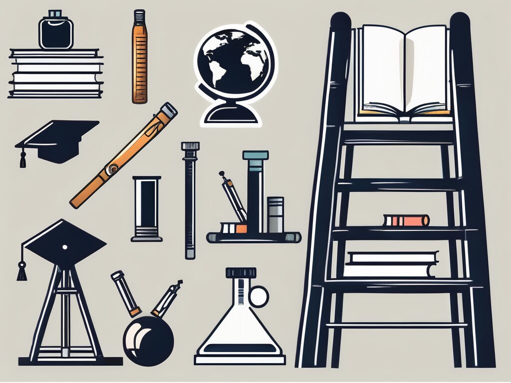 A ladder symbolizing educational advancement