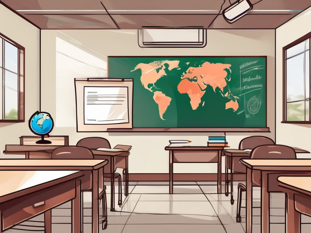 A classroom setting in thailand