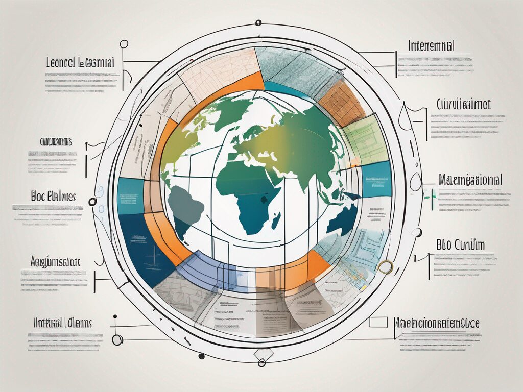 A structured diagram showcasing ten distinct elements