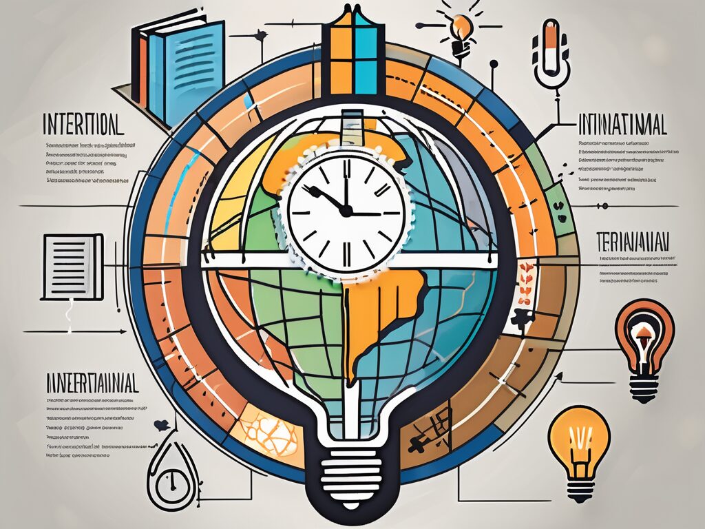 Seven distinct elements symbolizing different study strategies