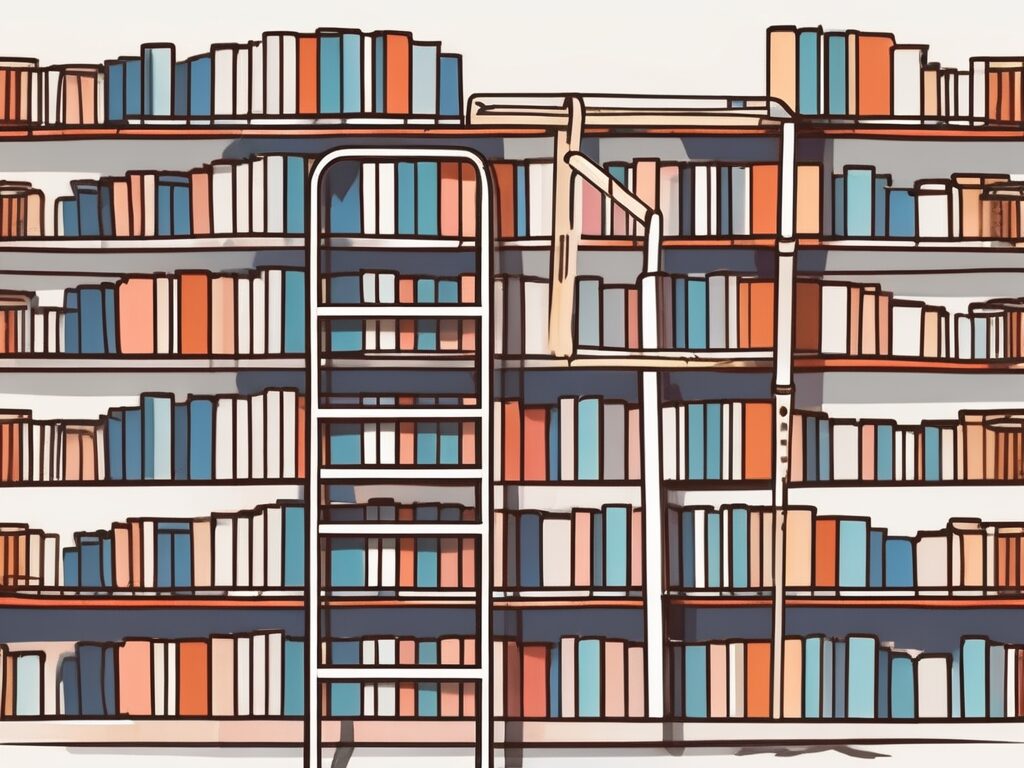 A ladder leaning against a large book symbolizing the ipgce