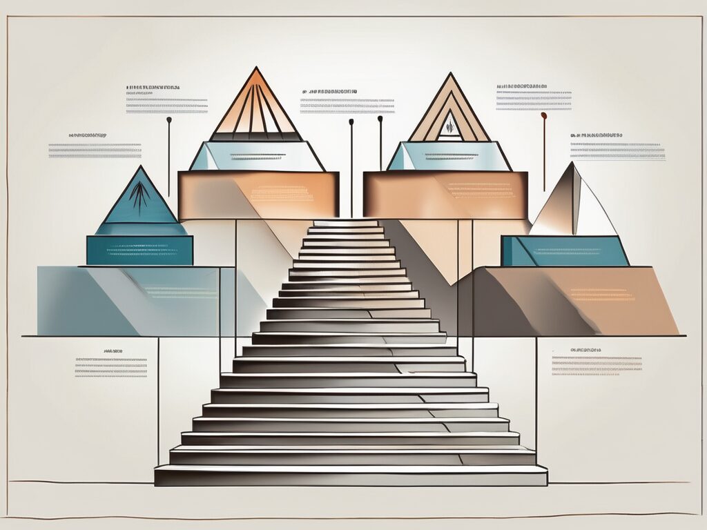 A set of seven ascending steps