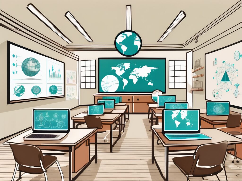Six digital screens