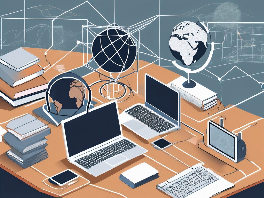 Various technological devices like laptops