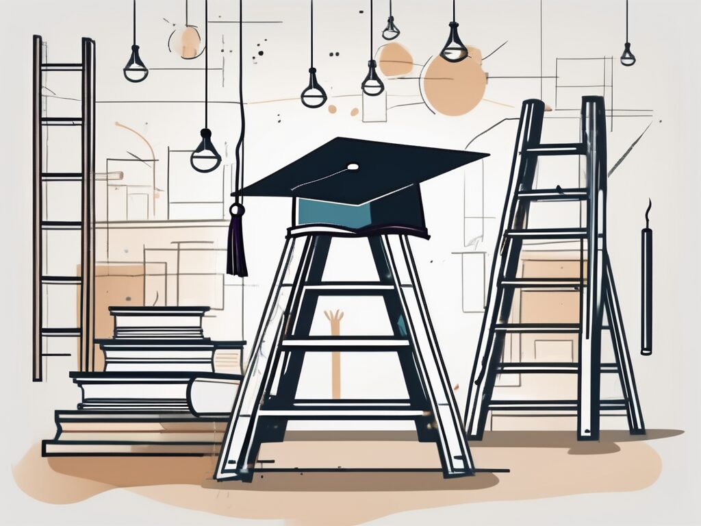 A classroom setting with various teaching tools
