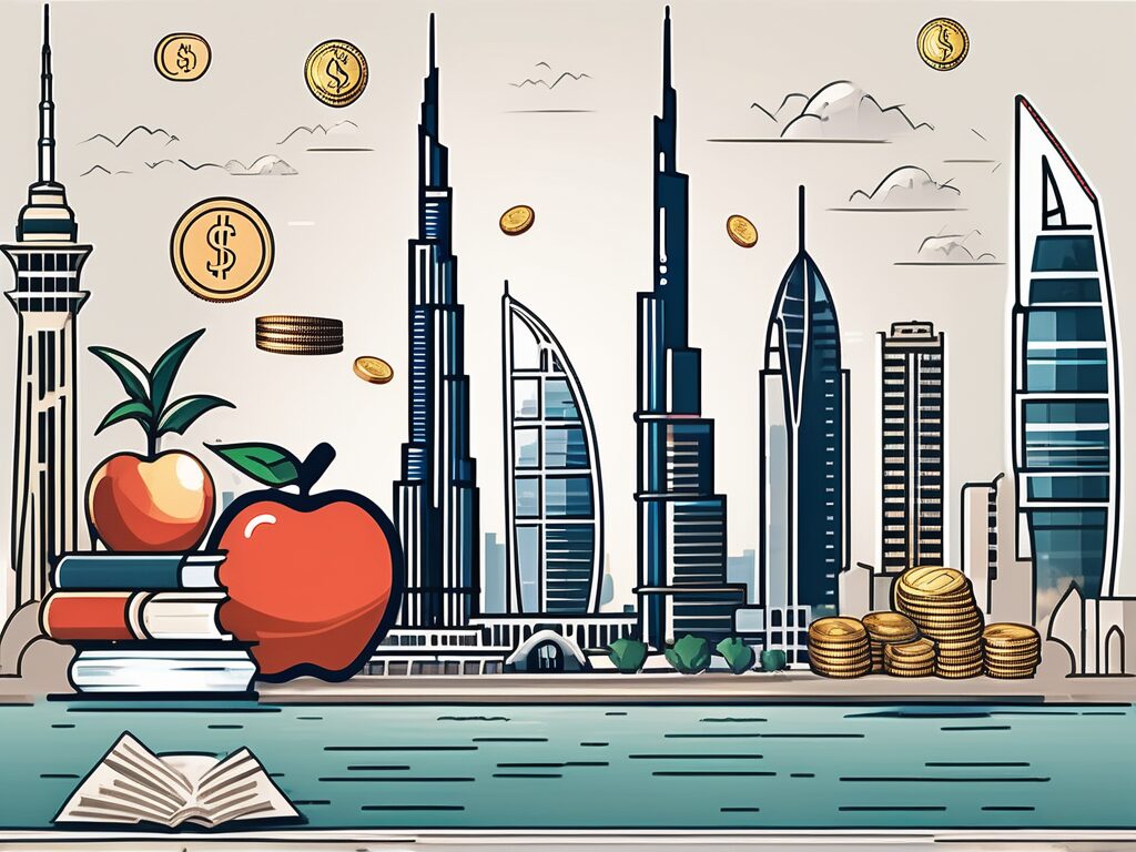 Various iconic landmarks of dubai