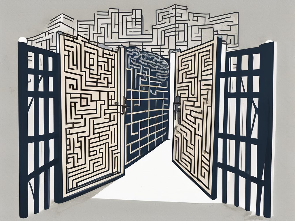 A symbolic barrier with four different obstacles