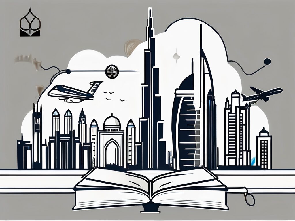 A symbolic representation of dubai's skyline