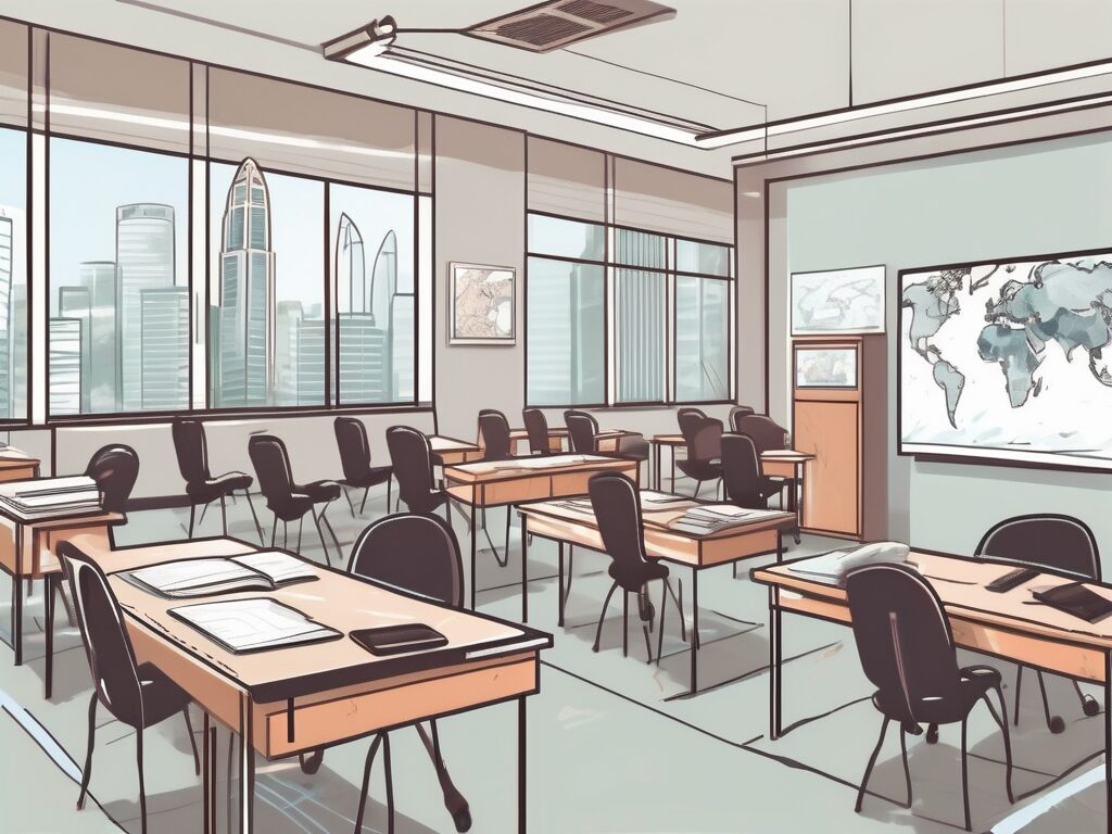 A classroom setting in singapore