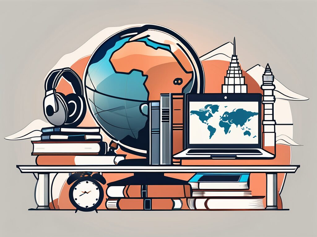 A variety of educational tools such as books