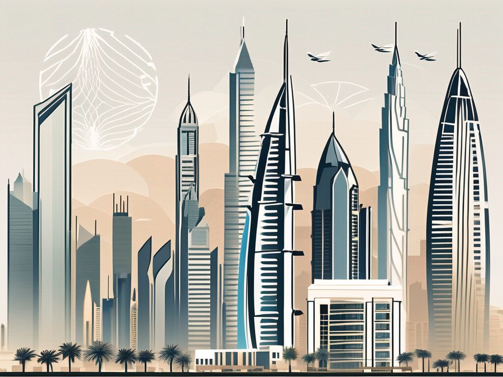 The dubai skyline