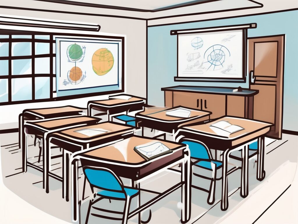 A classroom setting in thailand