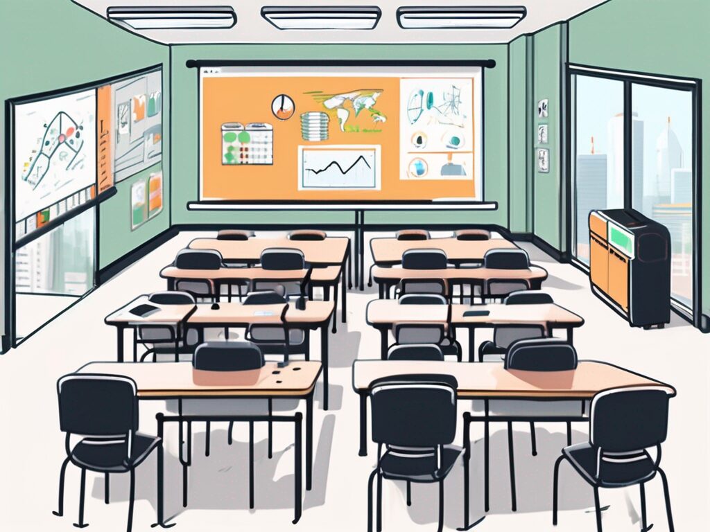 A classroom setting in hong kong