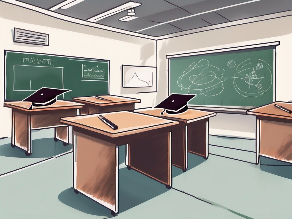 A classroom environment in singapore featuring various teaching aids