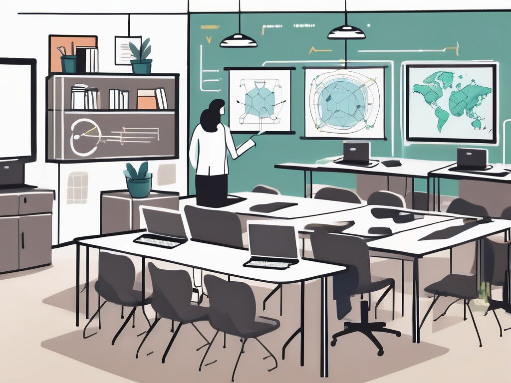 A classroom setting in dubai with an intelligent quotient tutoring system (iqts)