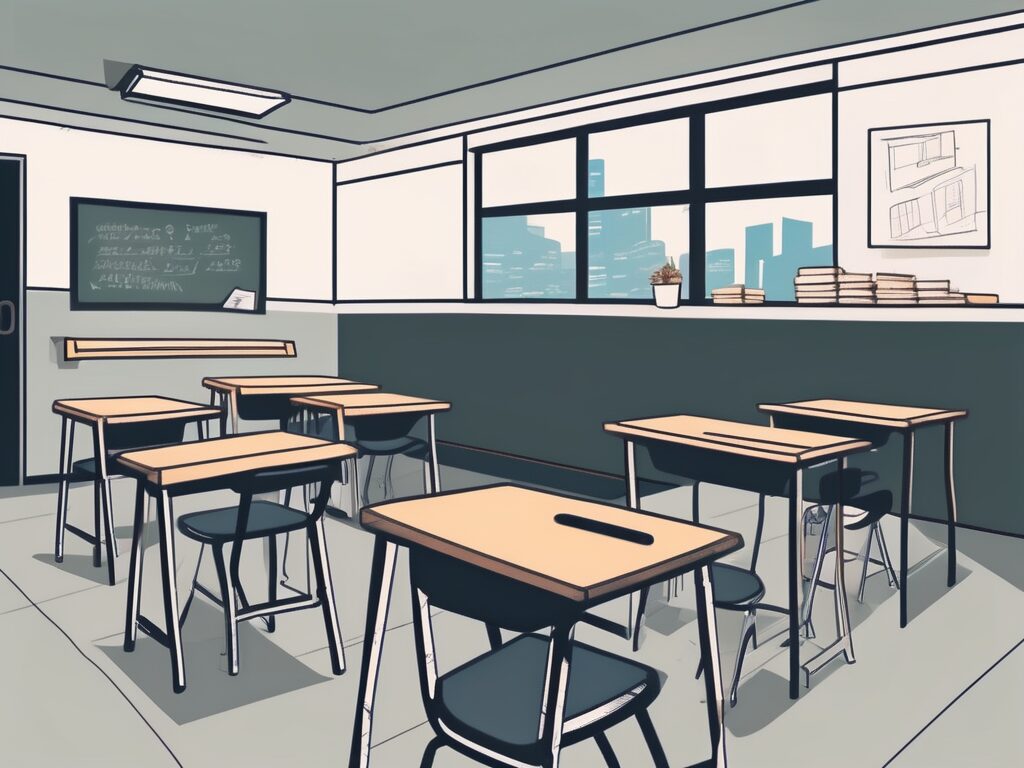 A classroom setting in hong kong