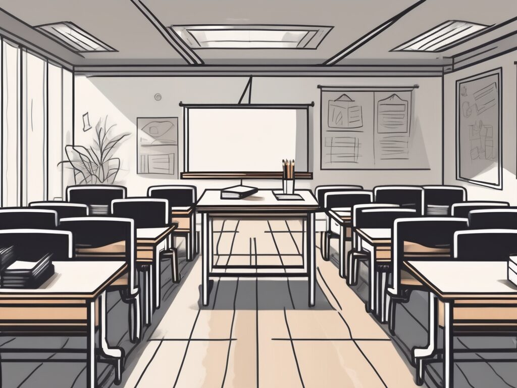 A classroom setting in malaysia