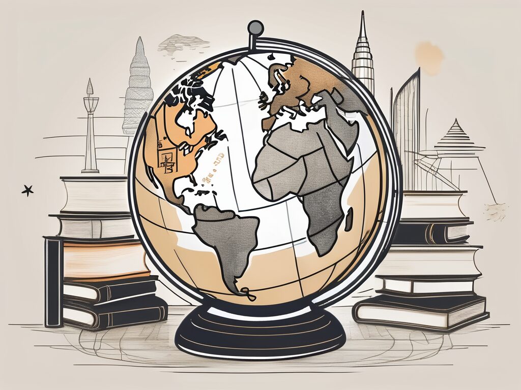 A symbolic globe with thailand highlighted