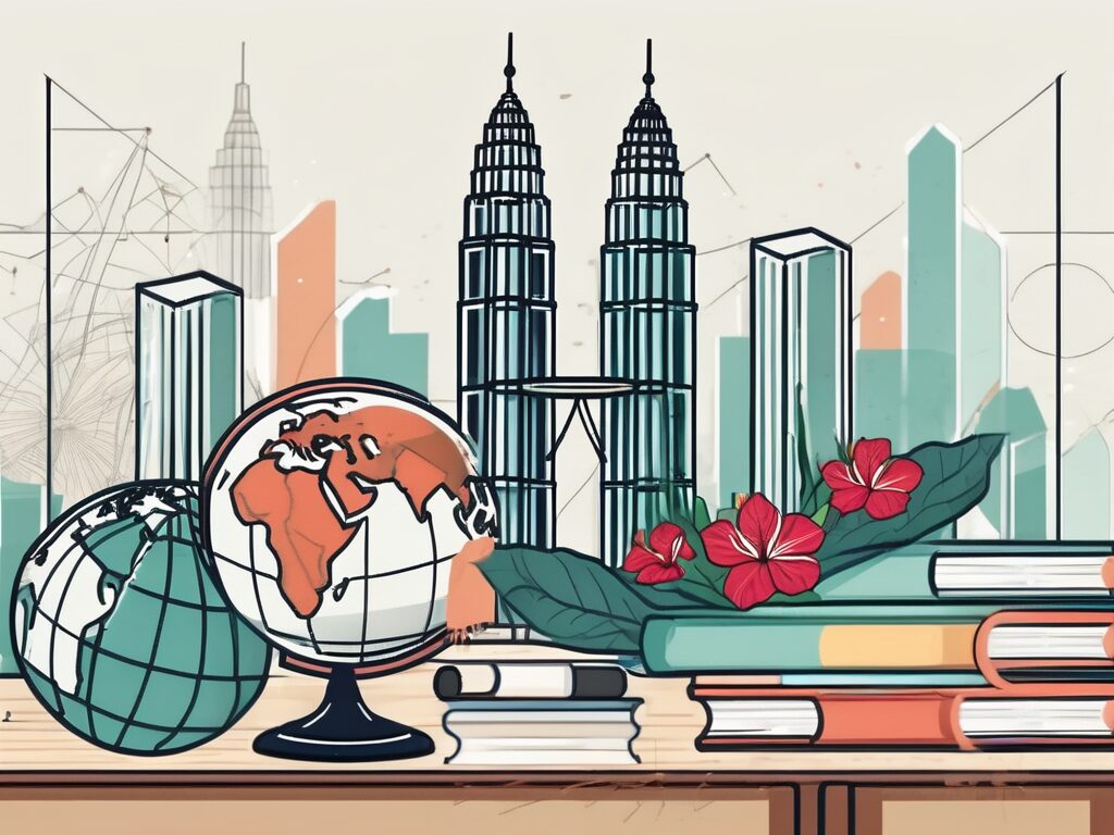 A classroom setting with various educational tools and a graduation cap